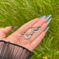 Olive Leaf Nipple Barbells: Crystals Stainles Steel Nipple Piercing, 14G