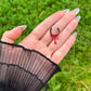 Bleeding Septum Clicker: Stainless Steel Gothic Halloween Nose Ring