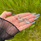 Olive Leaf Nipple Barbells: Crystals Stainles Steel Nipple Piercing, 14G