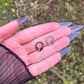 Spike Horseshoe Septum Ring: Stainless Steel Hoop, Gothic Punk Emo, 16G 8mm/10mm/12mm