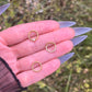 Gold Septum Ring: Hinged Crystal Septum Clicker 16G (1.2mm) 8mm