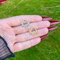 Flower Septum Clicker:  Stainless Steel Hinged Nose Ring, 16G 8mm/10mm