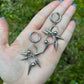 Spike Hoop Earrings: Gothic Grunge Emo Punk Style