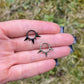 Gothic Spike Septum Clicker: Titanium Hinged Nose Ring, 8mm/10mm