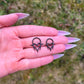 Titanium Heart Septum Clicker: Goth Punk Nose Ring, 16G 8mm/10mm
