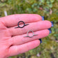 Titanium Spike Septum Clicker: Gothic Punk Hinged Nose Ring 16G 8mm