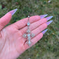 Large Cross Dangle Belly Button Ring: Gothic Navel Piercing