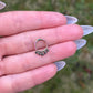 Crystal Septum Clicker: 16G Hinged Nose Ring, Metallic Green