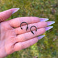 Spiky Septum Ring: Stainless Steel Horseshoe Piercing - Gothic Punk Emo, 16G 8mm/10mm/12mm