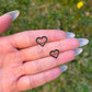 Hinged Heart Daith Piercing: 16G Stainless Steel Helix Ring
