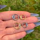 Hinged Septum Clicker: Titanium Moon Nose Ring, 16G 8mm/10mm