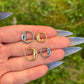 Hinged Septum Clicker: Titanium Moon Nose Ring, 16G 8mm/10mm