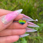 Rainbow Heart Industrial Barbell Piercing: Stainless Steel Ear Jewellery, 14G 38mm, LGBTQ+