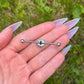Rainbow Heart Industrial Barbell Piercing: Stainless Steel Ear Jewellery, 14G 38mm, LGBTQ+