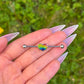 Rainbow Heart Industrial Barbell Piercing: Stainless Steel Ear Jewellery, 14G 38mm, LGBTQ+