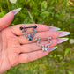 Snake Nipple Barbells: Gothic Stainless Steel Piercings, 14G Silver/Black