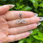 Titanium Infinity Belly Button Ring: Crystal Navel Jewellery, 8mm/10mm/12mm