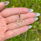 Heart Belly Button Ring: Titanium Navel Piercing with Crystals, 8mm/10mm/12mm