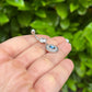 Evil Eye Belly Button Ring: Crystal Dangle, Stainless Steel Navel Piercing