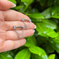 Crystal Gem Titanium Nipple Barbells: Dangling Chain Nipple Piercing, 14G 12/14mm