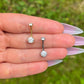 Titanium Belly Button Ring: CZ Crystal Navel Piercing, Internally Threaded, 10mm/12mm