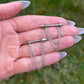 Spike Nipple Barbell with Dangling Chains: Stainless Steel Gothic Piercing