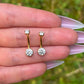 Titanium Belly Button Ring: CZ Crystal Navel Piercing, Internally Threaded, 10mm/12mm
