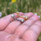 Titanium Christina Piercing: Crystal Gem, Venus Barbell 14G