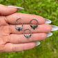 Butterfly Septum Ring: Surgical Steel Hinged Hoop, 16G 8mm/10mm