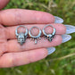 Hinged Septum Clicker: Stainless Steel Nose Ring, Gothic/Punk /horror, 16G 10mm