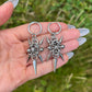 Spike Hoop Dangle Earrings: Stainless Steel Gothic Punk Charm Jewellery