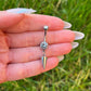 Crystal Spike Dangle Belly Button Ring: Surgical Steel Navel Piercing
