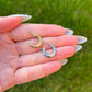 Chunky Hinged Septum Ring: Surgical Steel Clicker, 16G/14G, Silver/Gold
