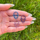 Titanium Heart Septum Clicker: Goth Punk Nose Ring, 16G 8mm/10mm