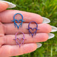 Titanium Heart Septum Clicker: Goth Punk Nose Ring, 16G 8mm/10mm