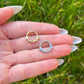Leaf Septum Clicker, Titanium Nose Ring: 16G 8mm/10mm