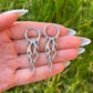 Flame Hoop Earrings: Stainless Steel, Punk/Gothic Style