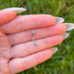 Eyebrow Piercing with Crystals: Surgical Steel, 16G 8mm/10mm