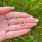 Leaf Septum Clicker, Titanium Nose Ring: 16G 8mm/10mm