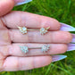 Crystal Wing Nipple Barbells:  Stainless Steel Piercing Jewelry 16G