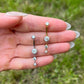 Titanium Belly Button Ring: Dangle Crystal Navel Piercing (8mm/10mm/12mm)