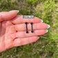 Black Titanium Bridge Barbell - Gothic Punk Piercing (14G/1.6mm)