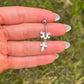 Skull & Ankh Belly Button Ring | Stainless Steel: Gothic Navel Piercing 14G