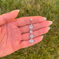 Crystal Long Dangle Belly Button Ring: Stainless Steel Navel Piercing