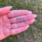 Titanium Labret Piercing with CZ Crystal Gem: Threadless Flat Back 16G, 6mm/8mm/10mm